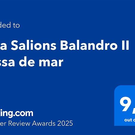 Apartmán Cala Salions Balandro II Tossa De Mar Canet De Mar Exteriér fotografie
