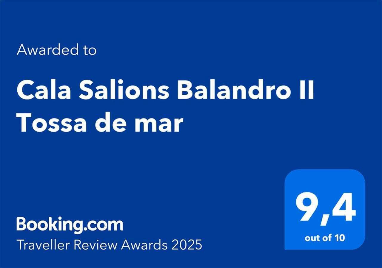 Apartmán Cala Salions Balandro II Tossa De Mar Canet De Mar Exteriér fotografie